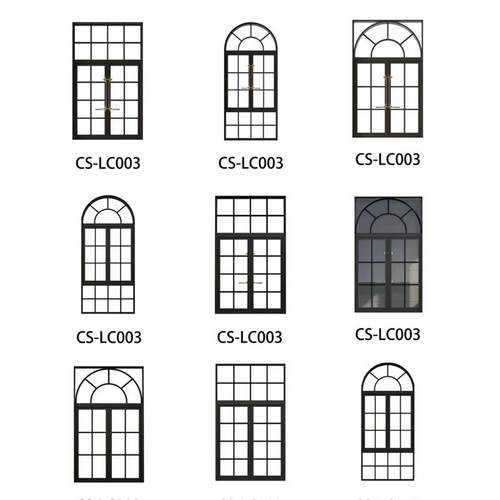 欧法式北铁艺复古落地窗玄关拱形窗户墙室内YM户入阳台玻璃隔断装