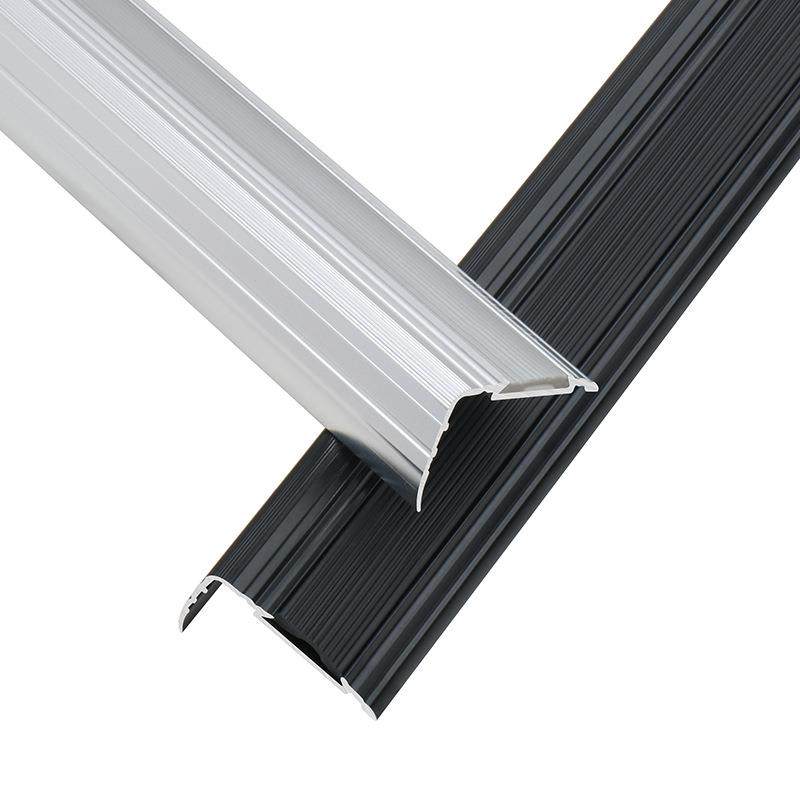 铝合金楼梯防滑条L型踏步压条金属瓷砖大理石台阶梯步收口包边条