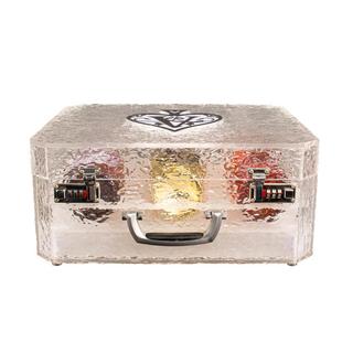 七酒吧LED发光冰封酒箱彩黑桃A香槟酒座TK酒V冰纹洋酒箱VP酒杯箱