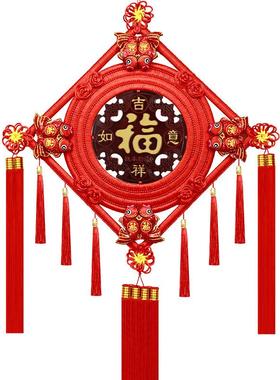 中国结挂件FRY100客厅大号桃木挂上乔迁玄关饰背景墙对联福新房门