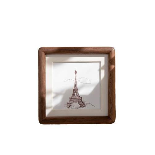 迷你可爱小摆台洗照片做成相框装裱实木儿童宝宝照片集展示框寸6