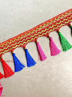 大货装饰用品前挡玻风挂璃车穗民族风彩色装饰花77534边吊穗各种