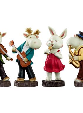 动物乐队欧式摆小饰EKD3914-品室桌件面儿童卧房间客装饰品摆设厅