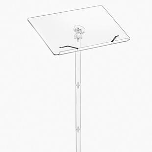 厂家节直供亚克力议柱立透明演讲台可调会主持台婚庆司仪台