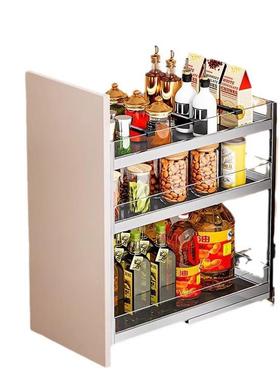 调味调料拉篮厨房橱式柜窄柜抽屉式极窄62117小尺寸架柜抽拉内置