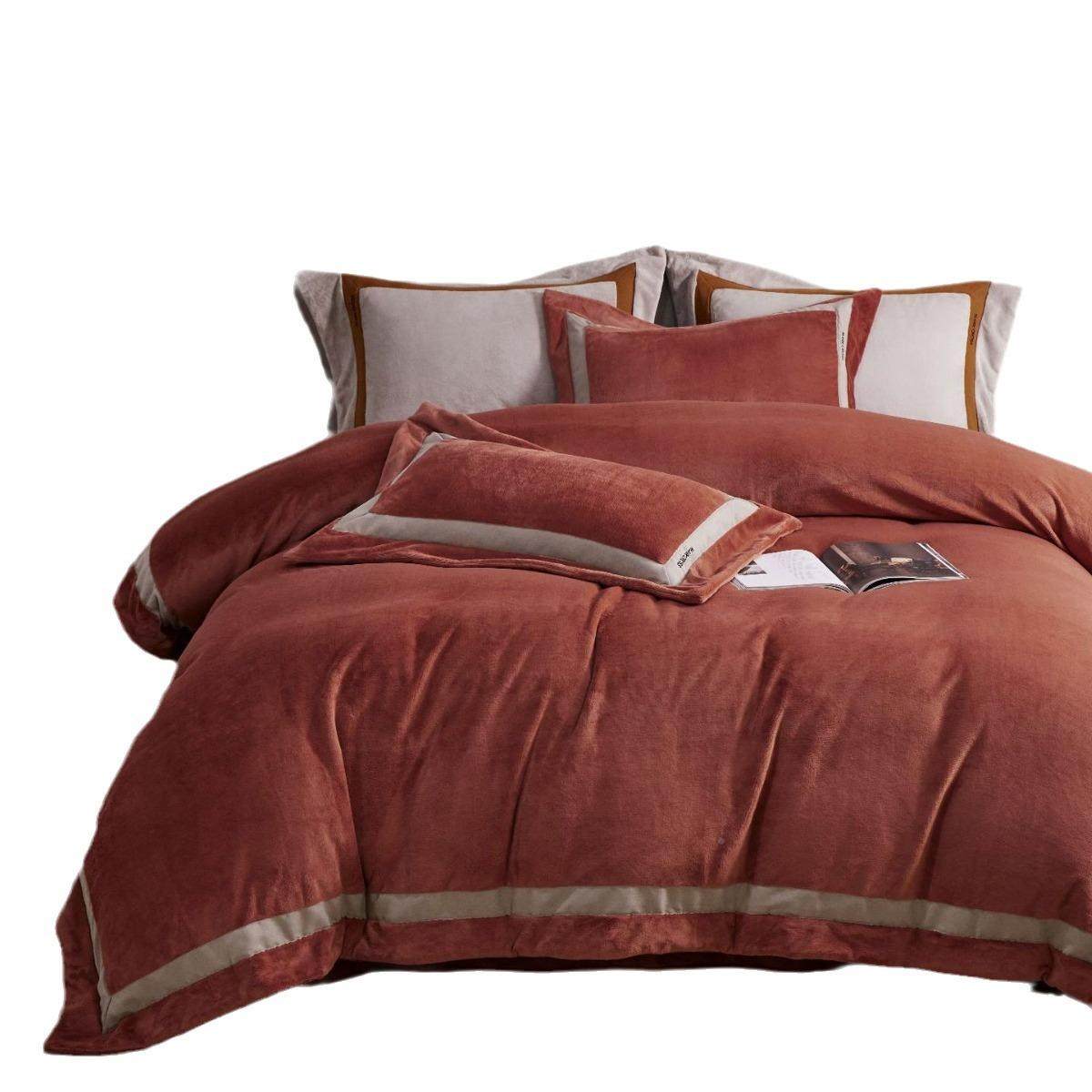 11保重加│高端慕丝牛奶绒斤冬天床上四件套秋MLC-120冬加绒厚暖,床上用品,床品套件/四件套/多件套,淘宝优惠券,粉丝福利购,淘宝优惠卷