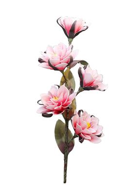 仿真大玉兰花EVYL-12018A手感5头玉兰鸡庆冠花仿真玉具酒店装饰婚