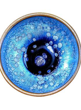 茶IBN单个天目茶盏杯陶瓷铁胎具套装窑变男女主人大号窑变茶釉杯