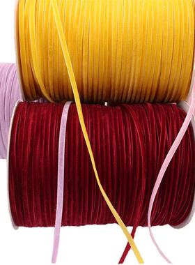 BGM0.I3cm宽彩c色植绒天鹅单面丝绒带织带DY锁骨o项链hker材料180