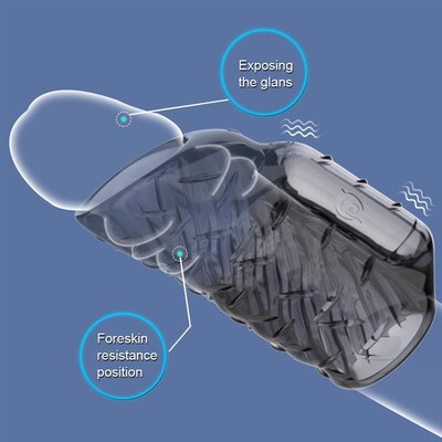 Male Seminal Ring Vibrator Delayed Ejaculation Penis Head Co