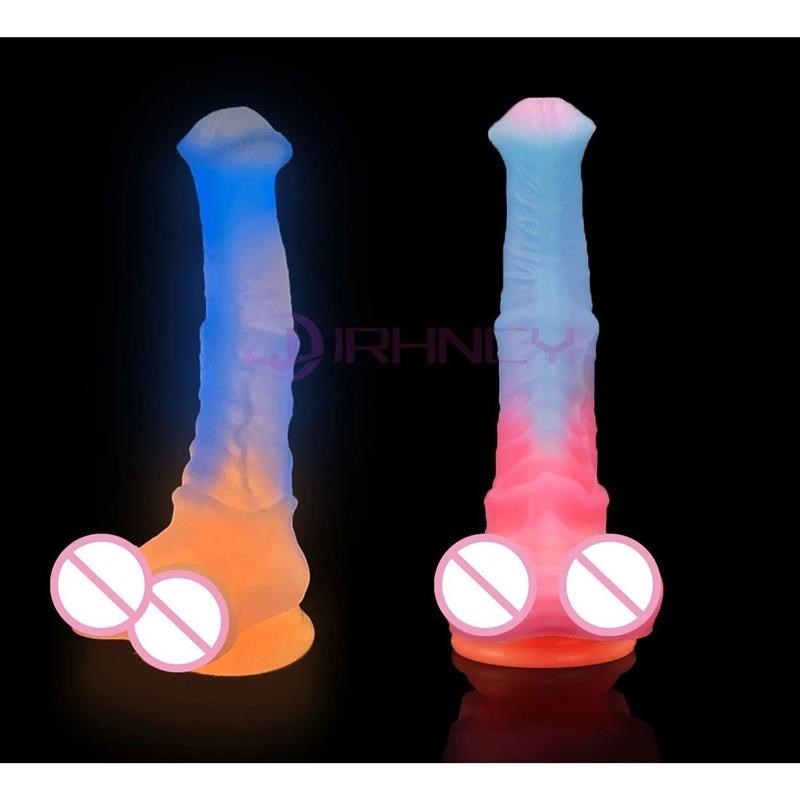 Luminous Animals Dildos Horse Realistic Dog Dildo For Women