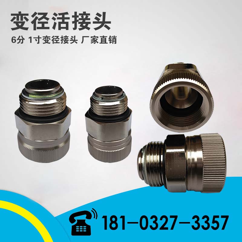 速发加油枪径接头6分1寸内丝外丝变活旋枪接头转接头铜变径接头