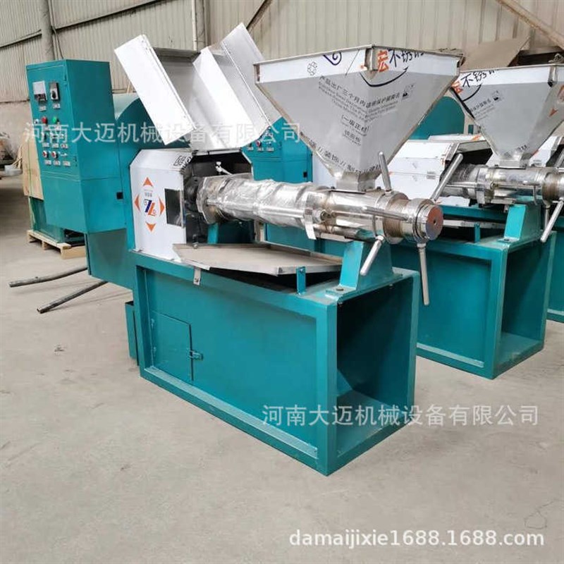 现货速发商用核桃125螺旋榨油机 家用小型榨油机 全自动花生菜籽