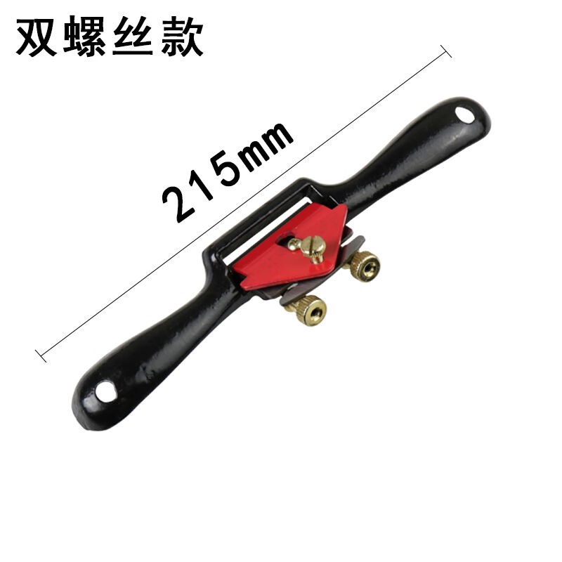 速发木工鸟刨一字修边可调节手推刨子家用木匠手工工具木工刨红色