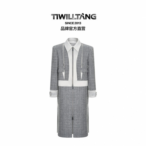 TIWILLTANG小香风可拆卸大衣