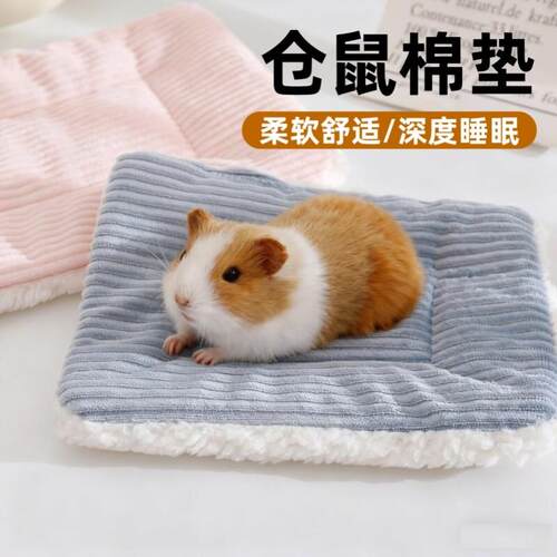仓鼠垫子花枝鼠刺猬龙猫小兔子鹦鹉鸟窝垫小宠秋冬季保暖专用棉垫