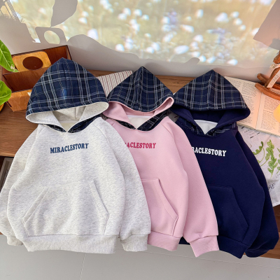 【小乐专享】【顾奈】儿童冬季连帽加绒男女宝保暖卫衣WY25503