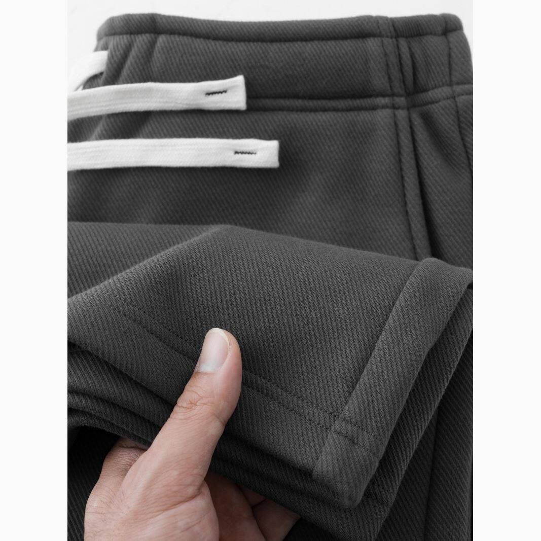 MAROLIO~质感超赞！美式炭灰色直筒垂感卫裤男纯色休闲裤女春夏