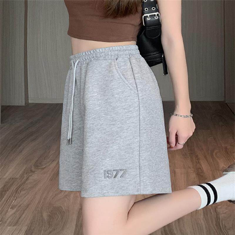 韩国运动短裤女夏季外穿夏天2025新款宽松薄款休闲爆款五分裤中裤