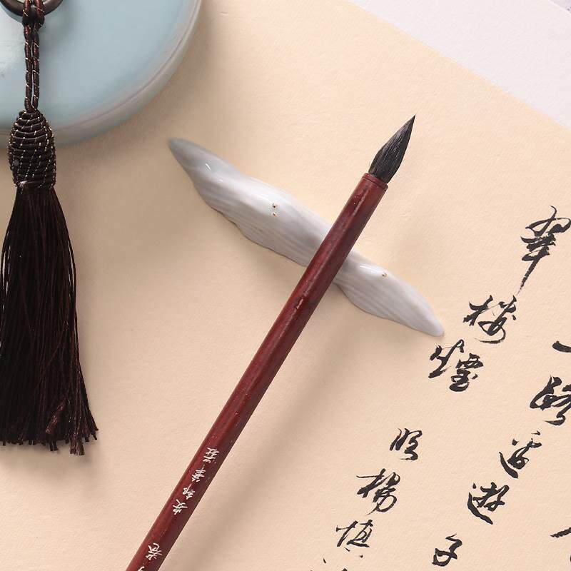 安邦笔庄毛笔纯狼大中小写卷蝇头小楷抄写经抄卷小狼毫瘦金体信笺