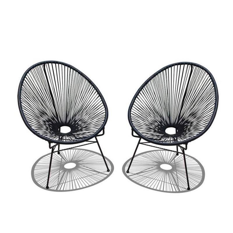 北欧户外藤椅阳台休闲腾椅子懒人椅可配套三五件套客厅咖啡厅沙发