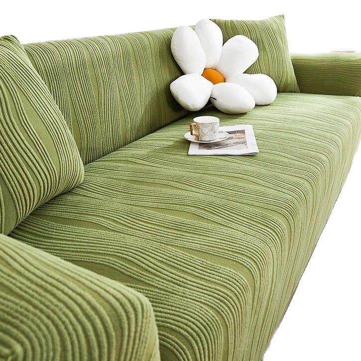 提花绒弹力沙发套全包万能套懒人防猫抓四季通用型一体式沙发套罩