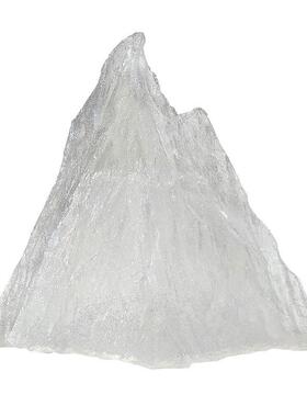 现代创意透明冰山雕塑摆件酒店售楼处样板间别墅树脂假山软装饰品