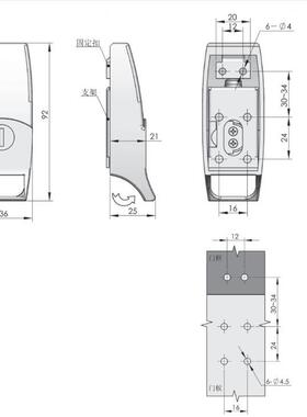 工业柜门搭扣汽车搭扣锁工具箱搭扣锁机械设备搭扣DK601