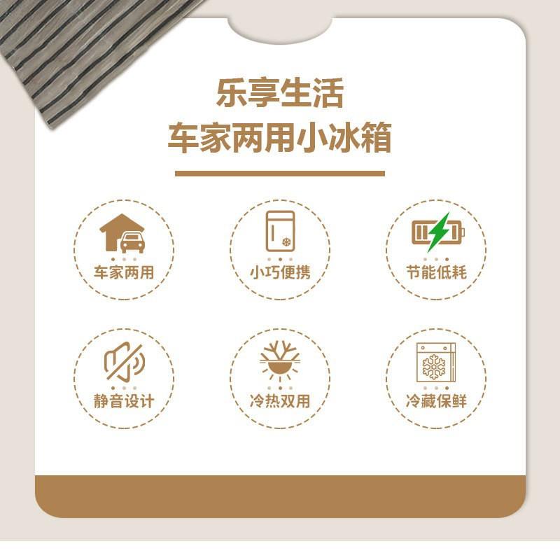 新款车家两用汽车冷藏冰箱冰镇迷你车载小冰箱制冷制热车载冰箱