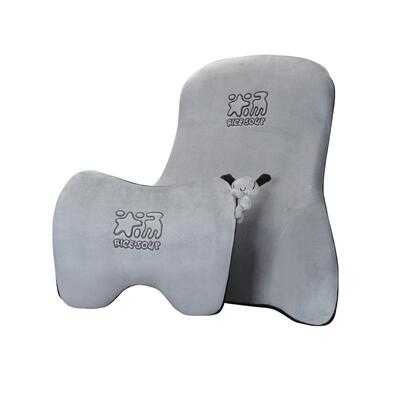 创意米汤头枕腰靠汽车用品车载内饰靠枕车用高档腰靠枕头