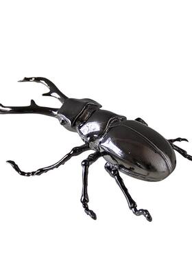 现代简约金属铸造昆虫系列创意摆件样板房售楼处客厅书房桌面装饰