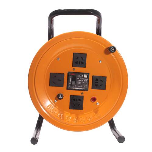 电缆盘220V卷线盘插座可缠绕电缆线盘卷盘移动滚子电缆插座拖线盘