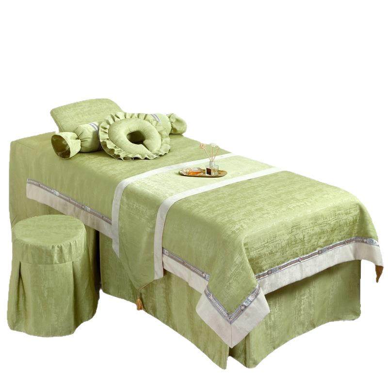 2024新款美容床罩四件套轻奢高级感美容院专用按摩床单四季通用,床上用品,床品套件/四件套/多件套,淘宝优惠券,粉丝福利购,淘宝优惠卷