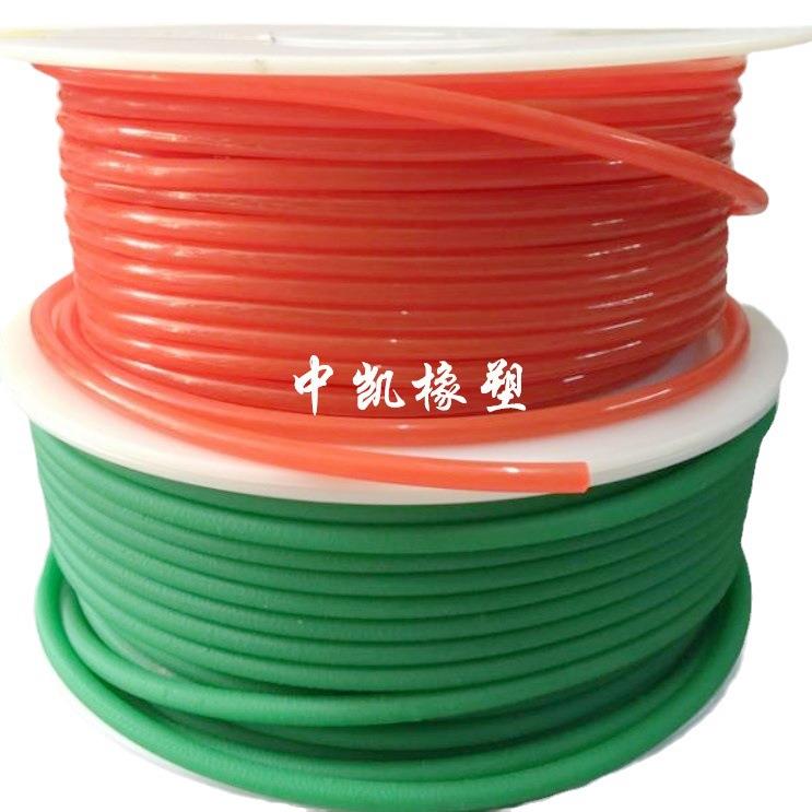 聚氨酯PU圆皮带红绿色可粘接圆形O型环形圆带传动带圆条