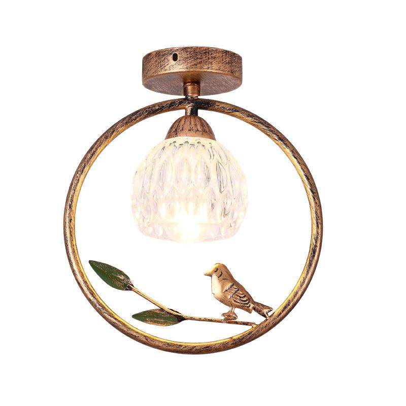 美式复古吸顶灯现代简约创意小鸟过道走廊门厅入户衣帽玄关阳台灯,家装灯饰光源,客厅吸顶灯,淘宝优惠券,粉丝福利购,淘宝优惠卷