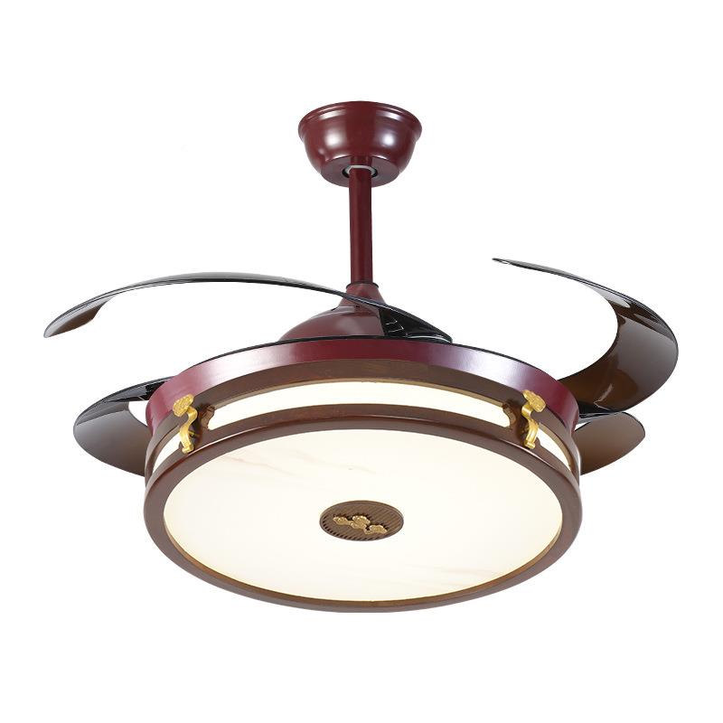 新中隐式吊复扇灯TFV餐厅客厅卧室电灯古仿古扇风扇灯形风扇吊灯8