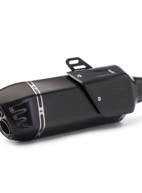 机车通用排气改装NINJA400R6CBR500S7全碳纤维大排量尾管