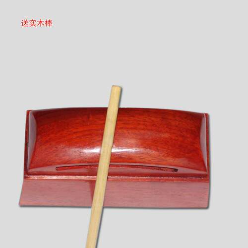 专业精品红木黑檀高音大梆子戏曲剧团演出实木邦子木鱼打击乐器