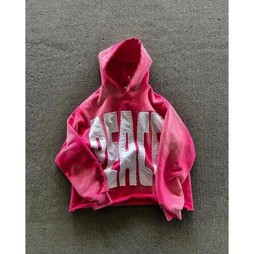 字母印花连帽长袖卫衣printed hooded long sleeved sweatshirt