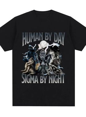 3D digital printed shoulder down T-shirt 3D数码印花落肩T恤男