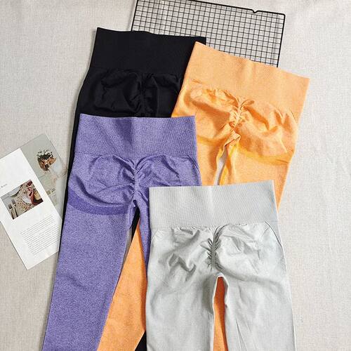 High waisted and hip lifting yoga leggings高腰提臀瑜伽紧身裤