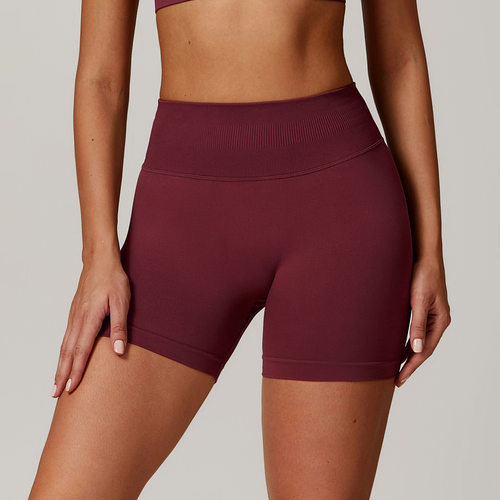 Seamless high waisted yoga slimming shorts无缝高腰瑜伽短裤女