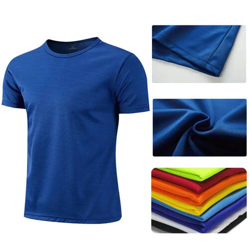 Solid color round neck slim fit T-shirt纯色套头圆领修身T恤男
