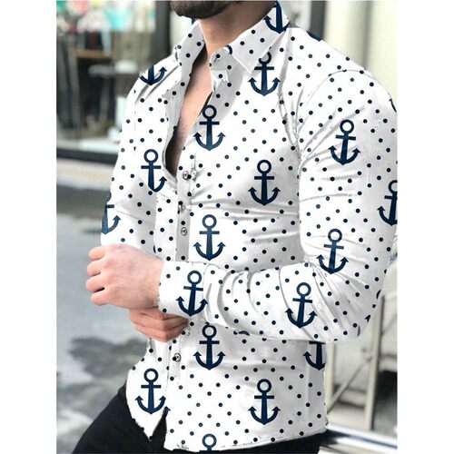 3D digital printed plus size slim fit top 3D印花大码修身衬衫