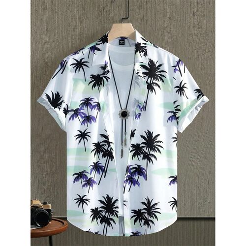 3D digital printed lapel loose cardigan 3D印花翻领宽松开衫男