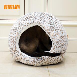超大加厚猫窝猫睡袋猫窝冬季 封闭式 保暖可拆洗宠物猫咪用品