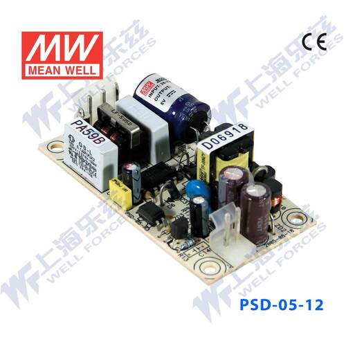 明纬DC-DC裸板电源 PSD-05-12 5W 36~72V变12V0.45A [含税发顺丰]