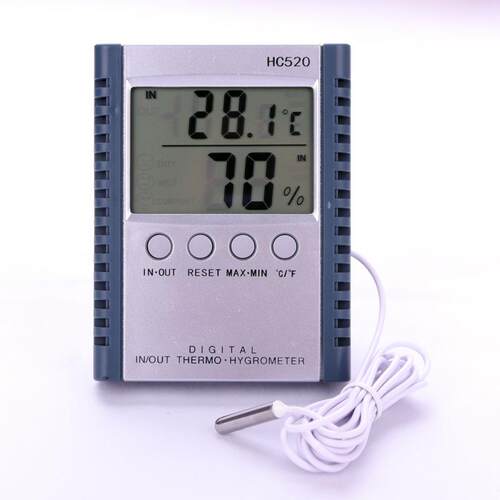 电子温度计湿度计高精度家用温湿度计带探头测水温精准hc520温度