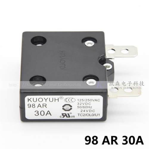 KUOYUH 98AR 30A自动复位过载保护器UL CUL TUV VDE CCC 3-40Amps