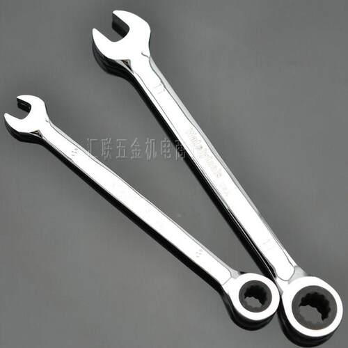 【威特力】8mm-23mm单向棘轮两用扳手 铬钒钢快速两用扳手